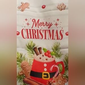 Table Runner with Red Mug Design